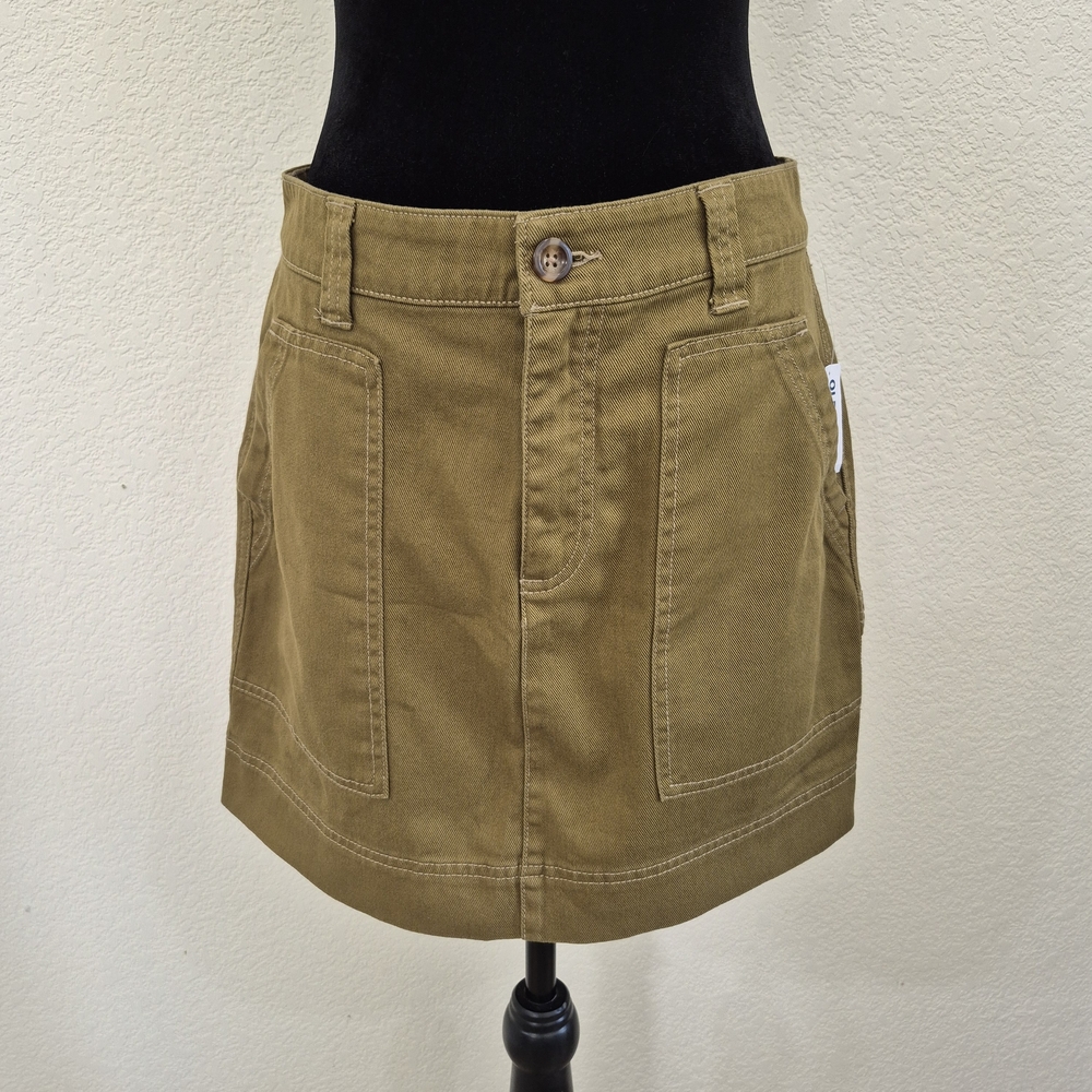Old Navy Mustard Green Mini Skirt